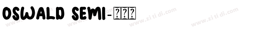 oswald semi字体转换